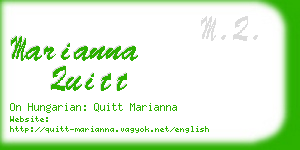 marianna quitt business card